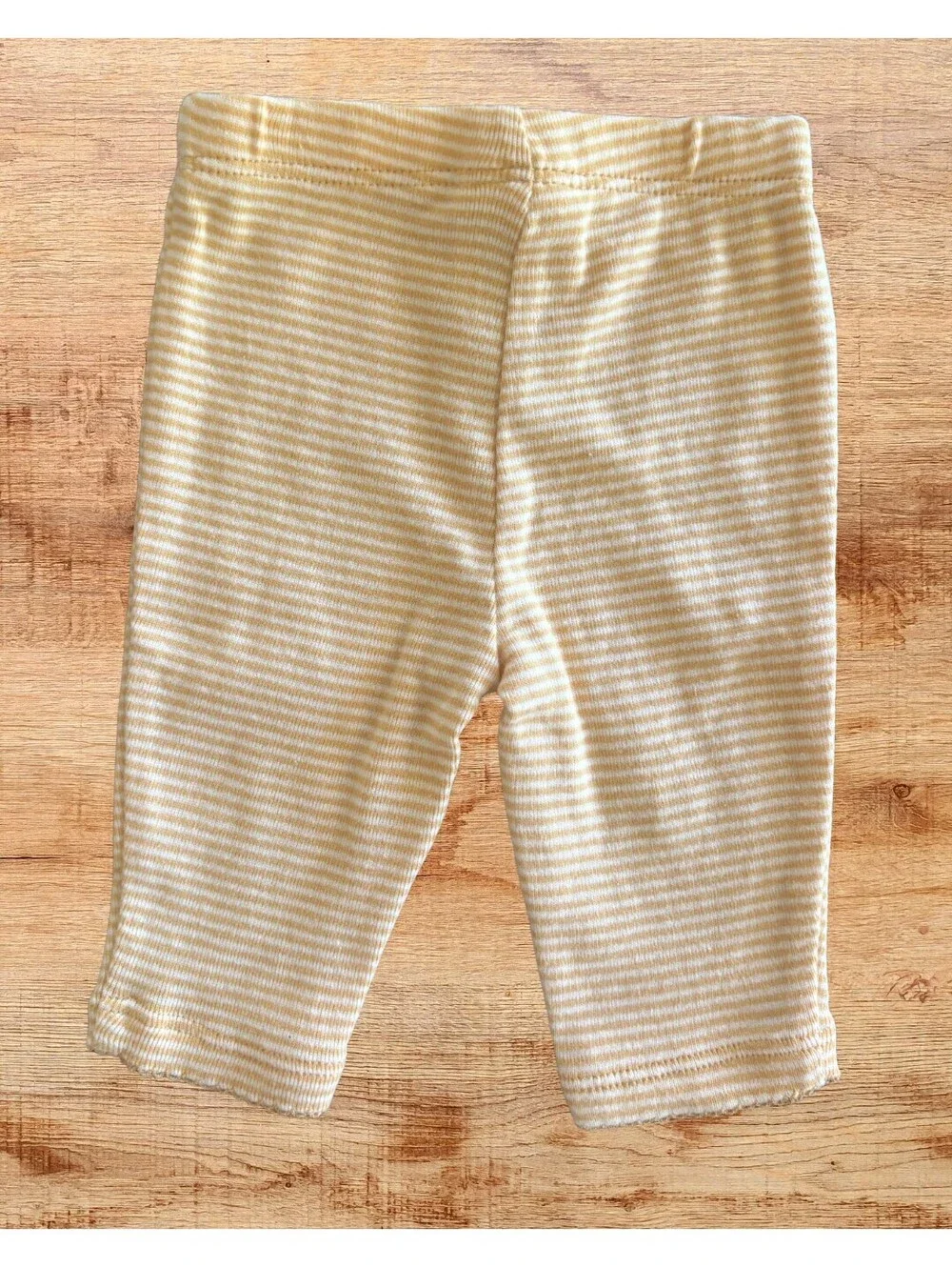 Carter's Yellow Striped Newborn Baby Pants | Soft Cotton Leggings